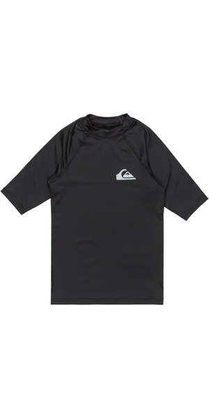 2026 Quiksilver Junior Everyday Short Sleeve Rash Vest AQBWR03064 - Black